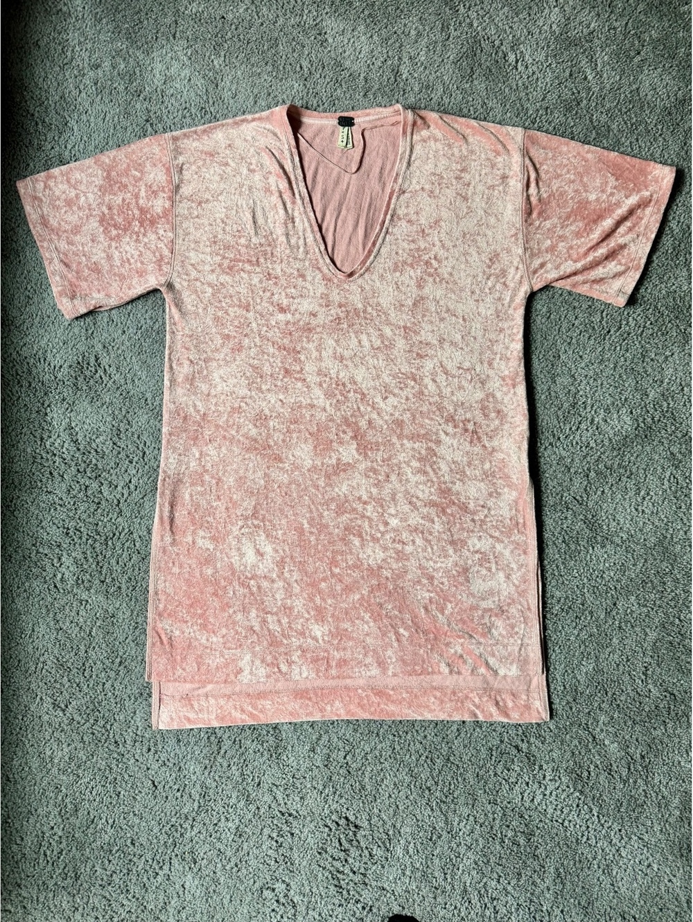 Title:  Free People Velvet Luxe T-Shirt, Passion Flower, Size S